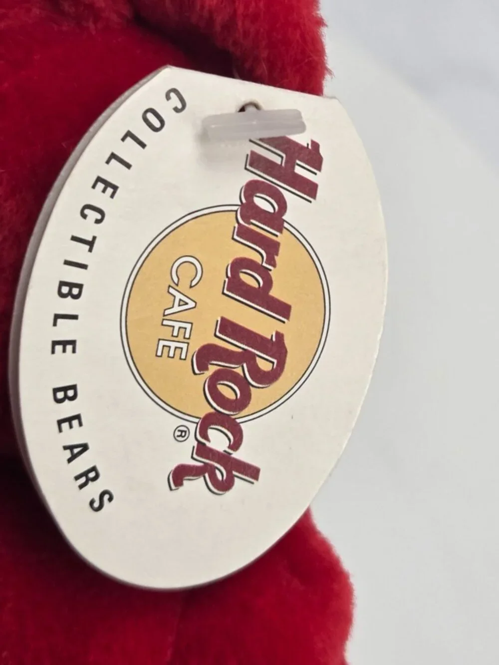 2000 Hard Rock Cafe Paris Red Plush Bear 8.5